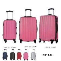Комплект чемоданов пластик David Jones BA1011-3fuchsia Комплект чемоданов пластик David Jones BA1011-3fuchsia