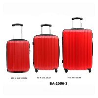 Комплект чемоданов пластик David Jones BA2050-3rouge Комплект чемоданов пластик David Jones BA2050-3rouge