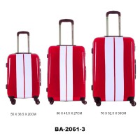 Комплект чемоданов пластик David Jones BA2061-3rouge Комплект чемоданов пластик David Jones BA2061-3rouge